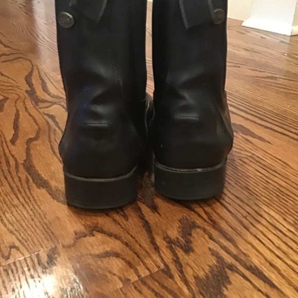 Black Leather Ankle Boots - Picture 4 of 6